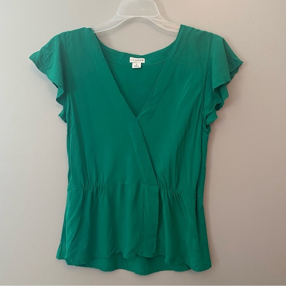 J. Crew Tops - J. Crew ruffle sleeve blouse